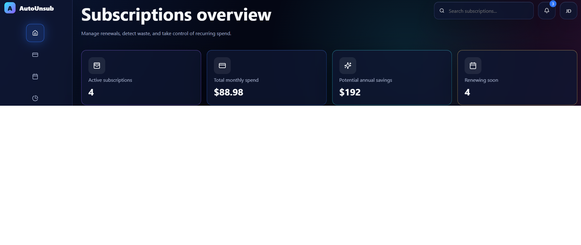 AutoUnsub project preview