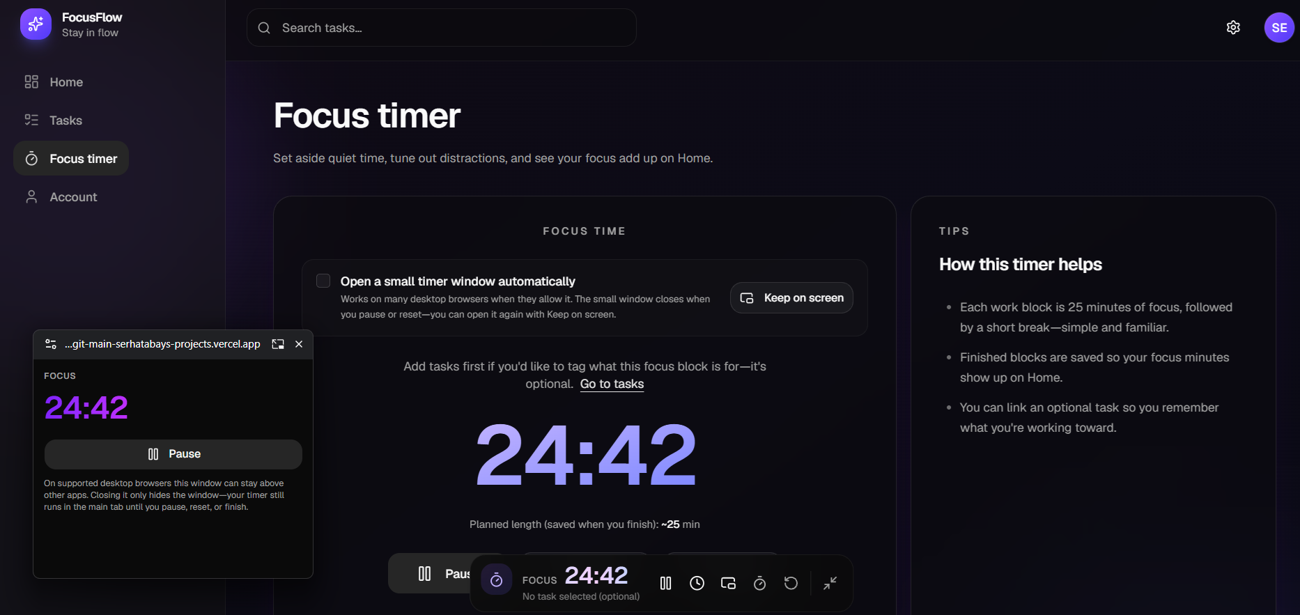 FocusFlow screenshot 2